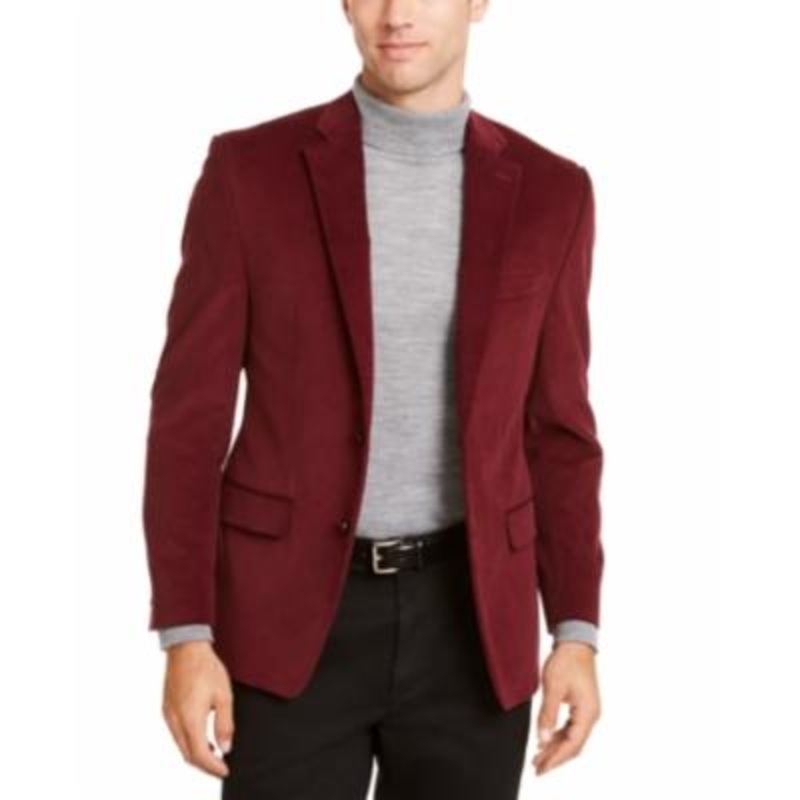 Lauren Ralph Lauren Men's Classic Fit Corduroy Sport Coat  Crimson Size 38R/M37.5