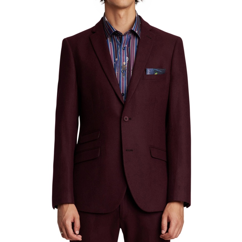 Paisley & Gray Men's Slim fit Suit Jacket  Bright Red  40R