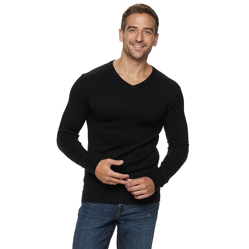 Xray Men's Vneck Sweater  Black Large