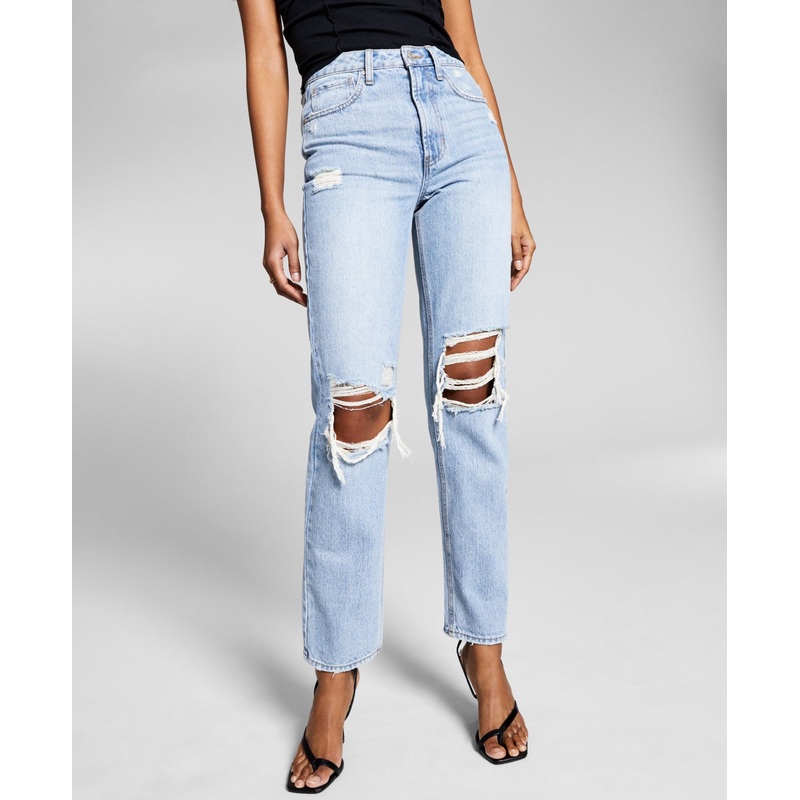 And Now This Women's Ultra High Rise Straight Jeans Dark Blue 26