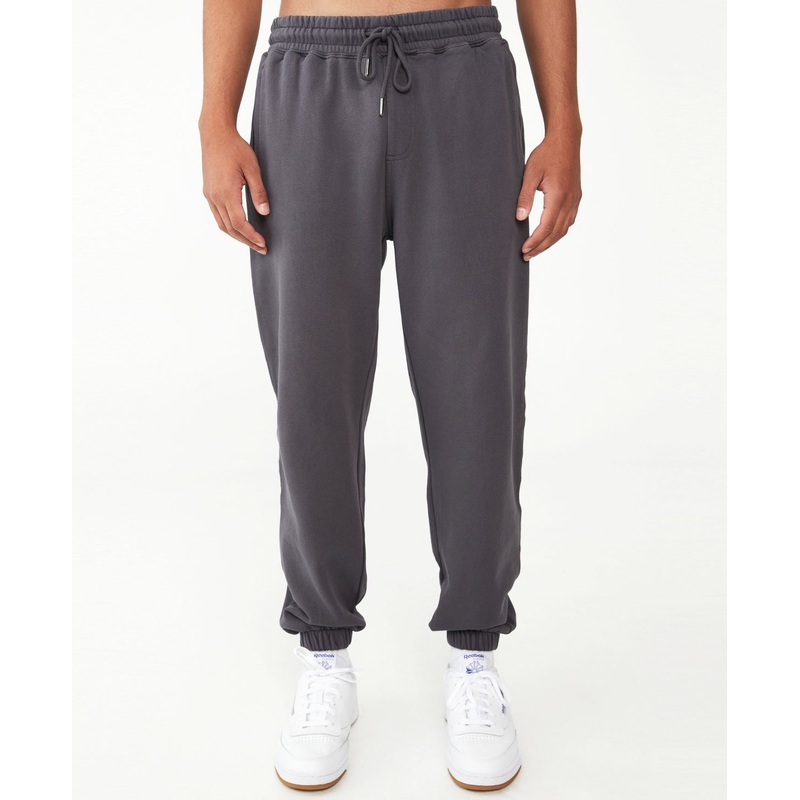 Cotton On Mens Black Loose Fit Track Pants Size Large