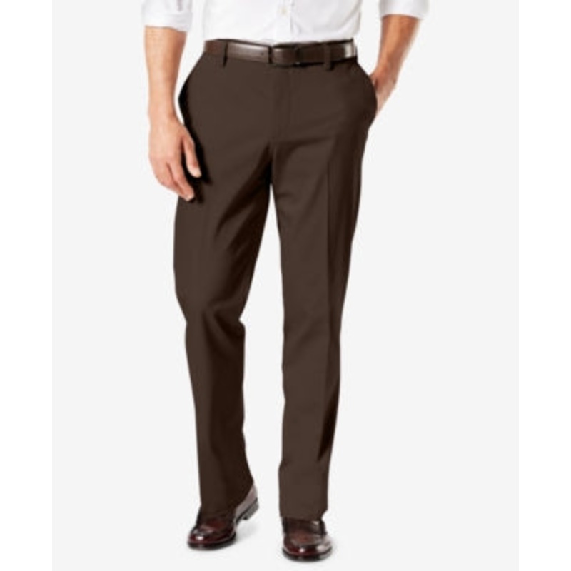 Dockers Big & Tall 46X34 Classic Fit Khaki Pants Brown