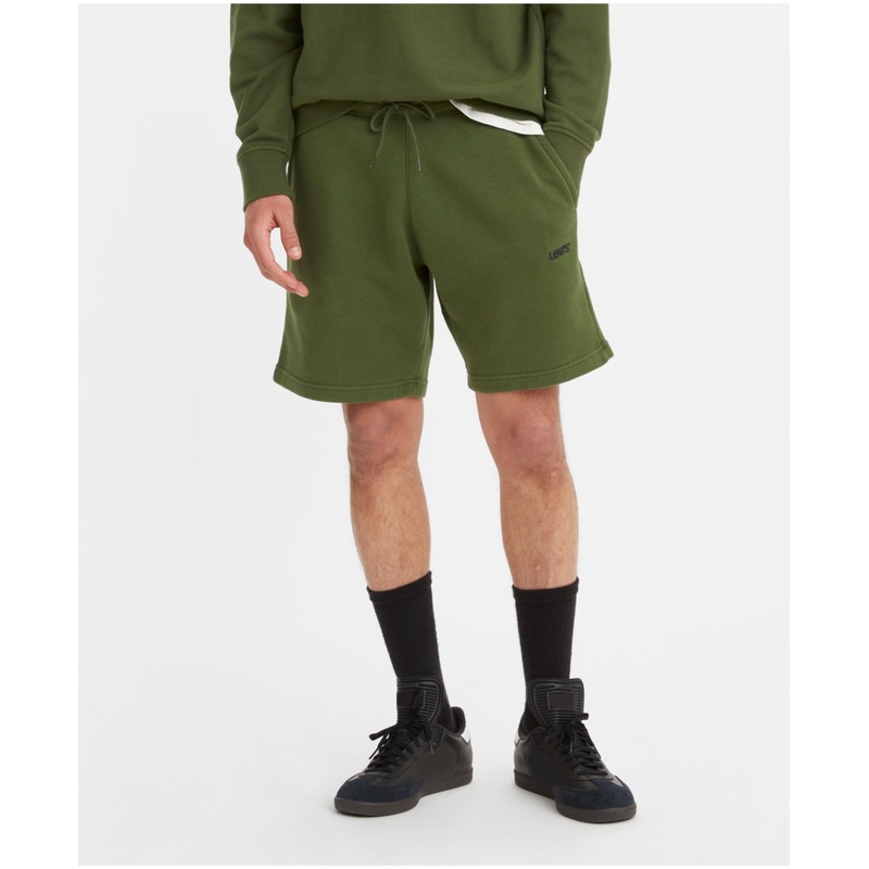 Levi's Men's Fleece Drawstring Shorts Green Large