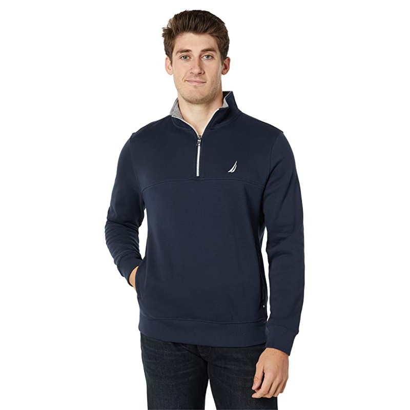 Nautica Quarterzip Fleece Sweatshirt  Turq/Aqua  Xl