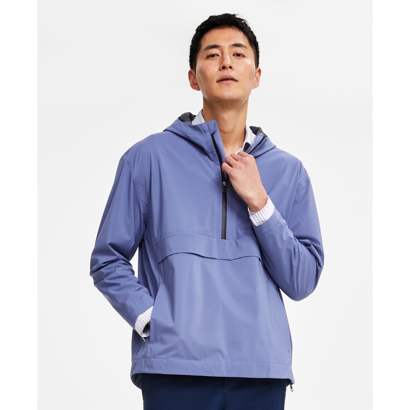 Alfani Men's Alfatech Blue Anorak Jacket  Size Small