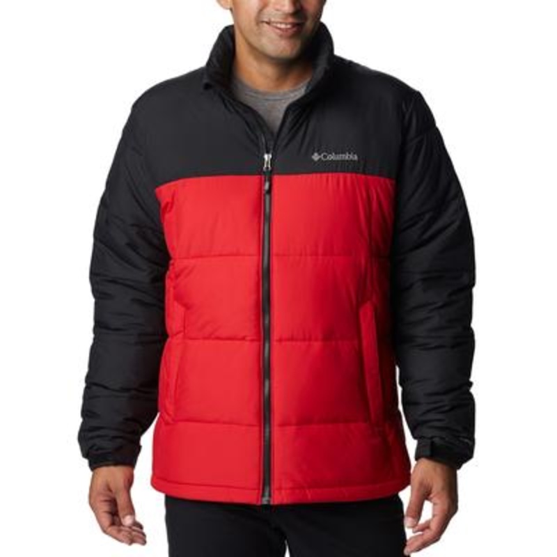 Columbia Men's Pike Lake Jacket Red Xl Black