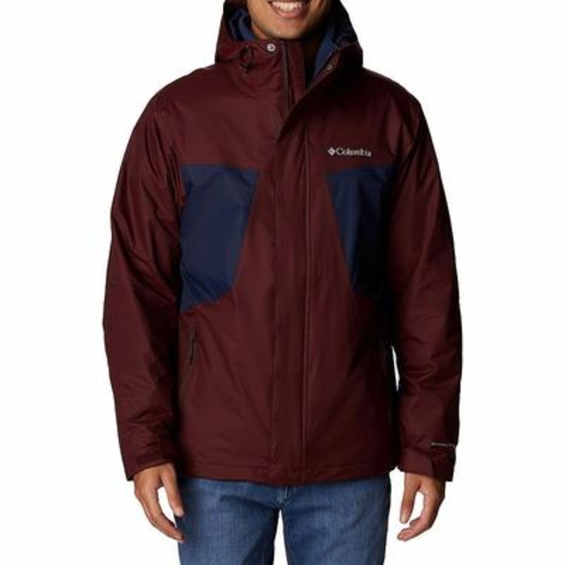 Columbia Men's Tunnel Falls Interchange Jacket Large Bright Purple