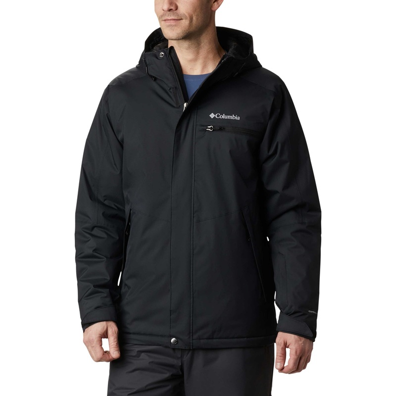 Columbia Men's Valley Point Waterproof Hooded Jacket  Black Charcoal Large
