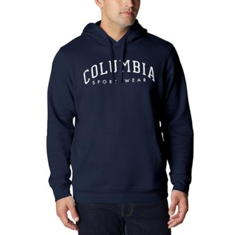 Columbia Men's Varsity Logo Hoodie  Navy/White  Size Small