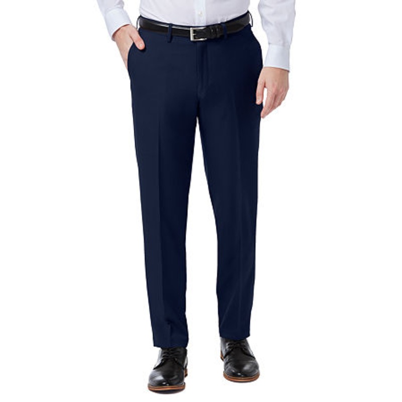 Haggar Men's Premium Comfort Slim fit Dress Pants Blue 30 X 30