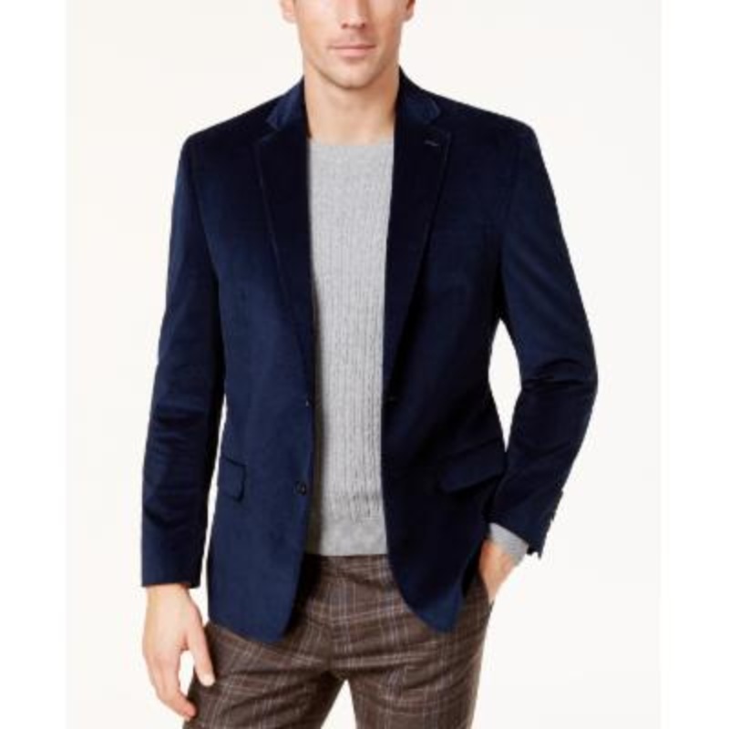 Lauren Ralph Lauren Men's Classic fit Corduroy Sport Coat  Dark Blue 38R