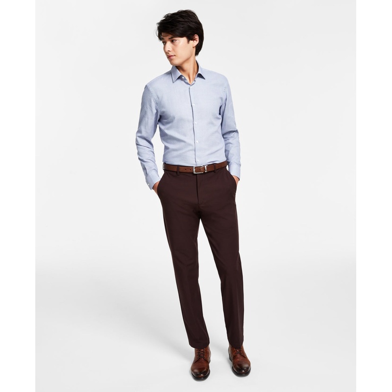 Lauren Ralph Lauren Men's Classic fit Dress Pants  Blackberry Wine  46X30