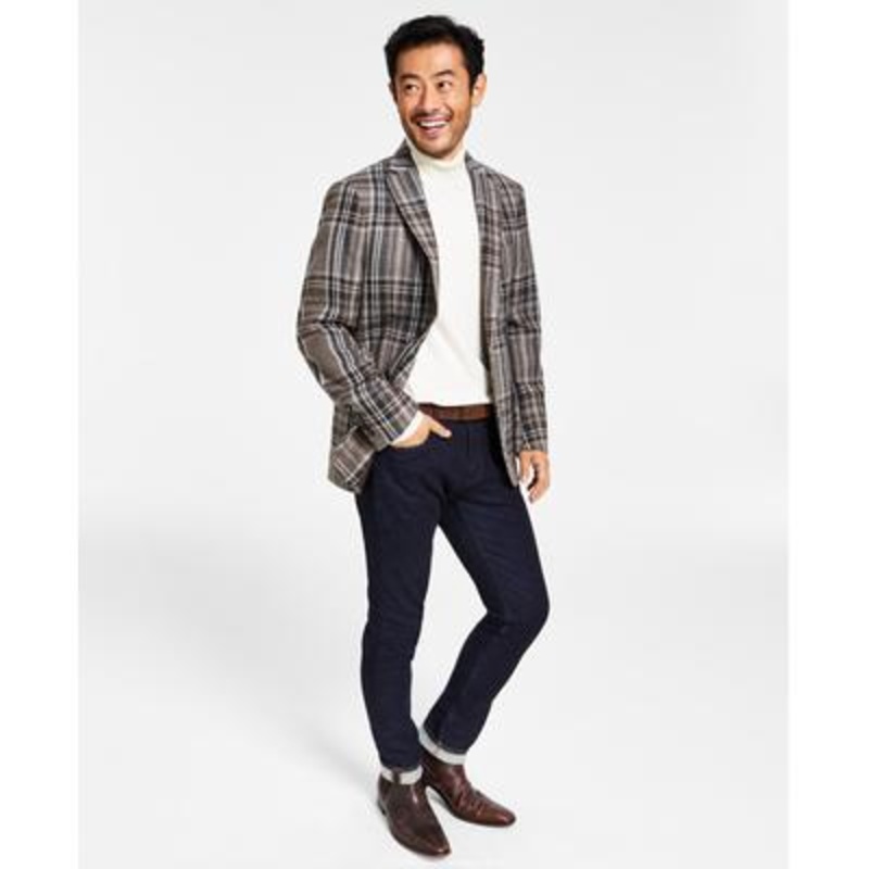 Lauren Ralph Lauren Mens Red Wool Two Button Blazer 44L