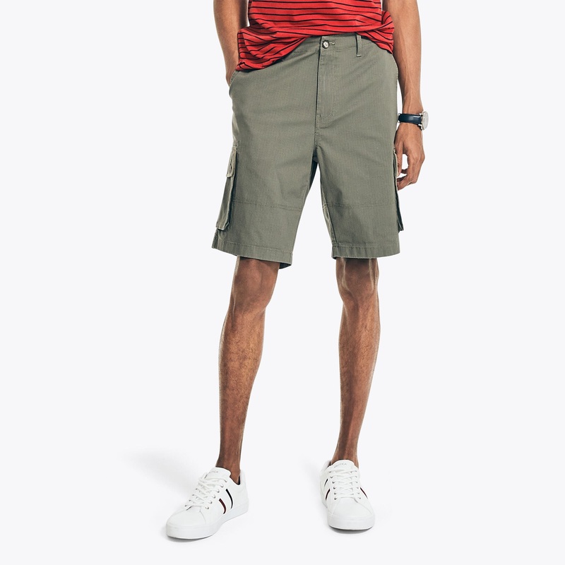 Nautica Mens Cargo Shorts Green 36
