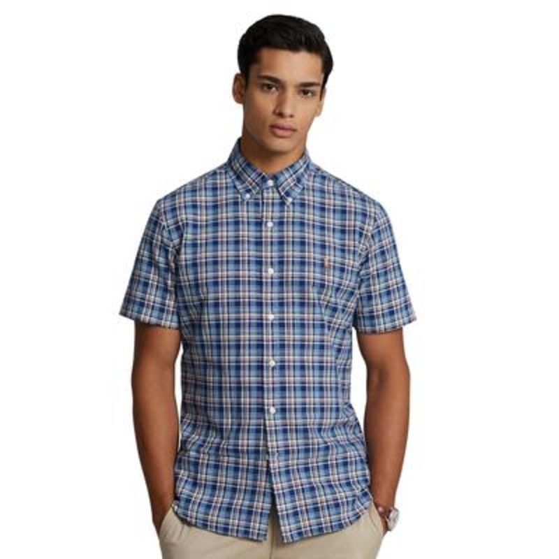 Polo Ralph Lauren Men's Classicfit Oxford Shirt  Royal Blue Multi  Medium