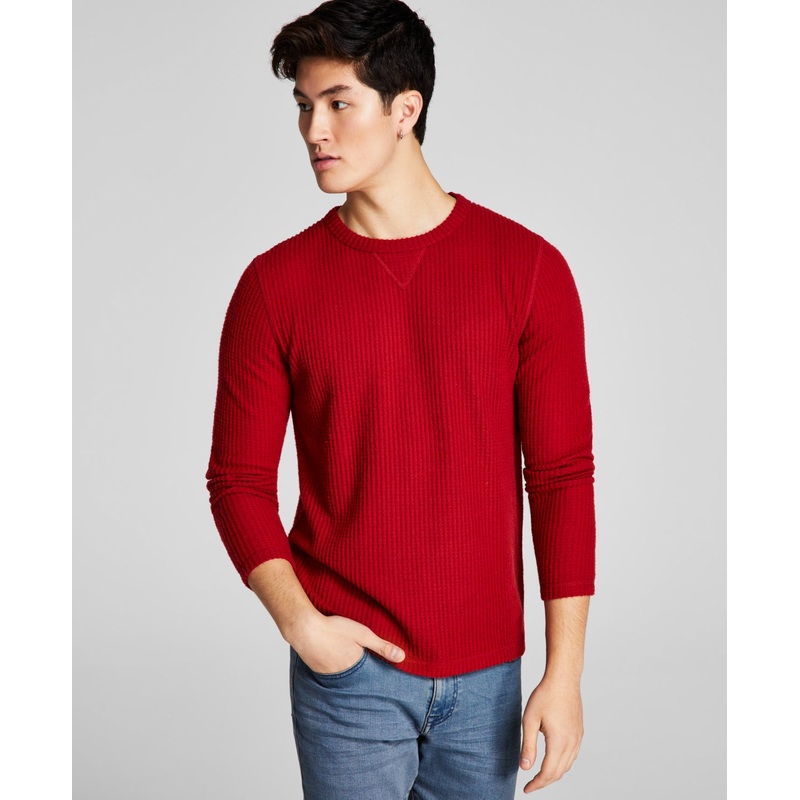 And Now This Men's Long sleeve Thermal Shirt Red Large