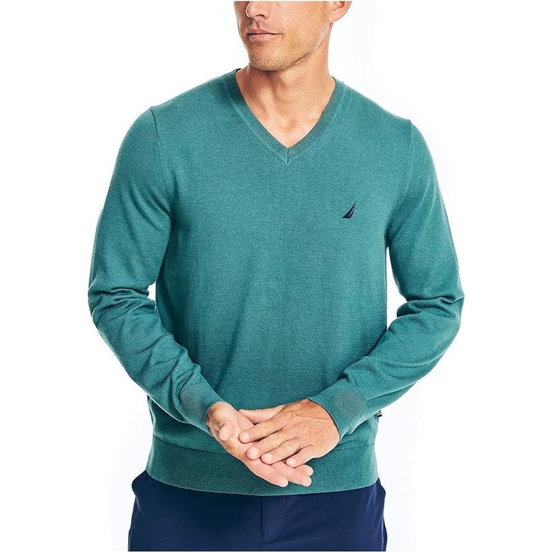 Navtech Nautica Green Vneck Sweater 2XL