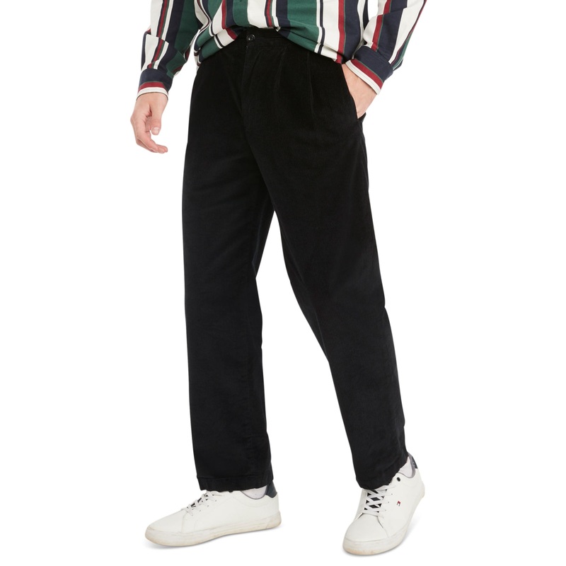 Tommy Hilfiger Men's Navy Corduroy Chino Pants 34 X 32