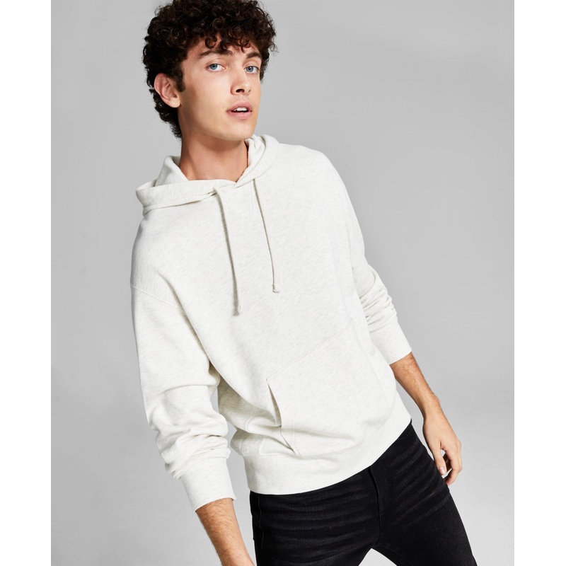 And Now This Men's Fleece Pullover Hoodie White Large