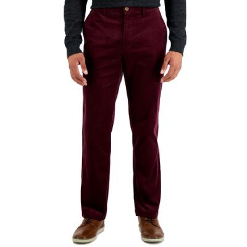 Club Room Men's Corduroy Pants  Red Plum 32 X 32