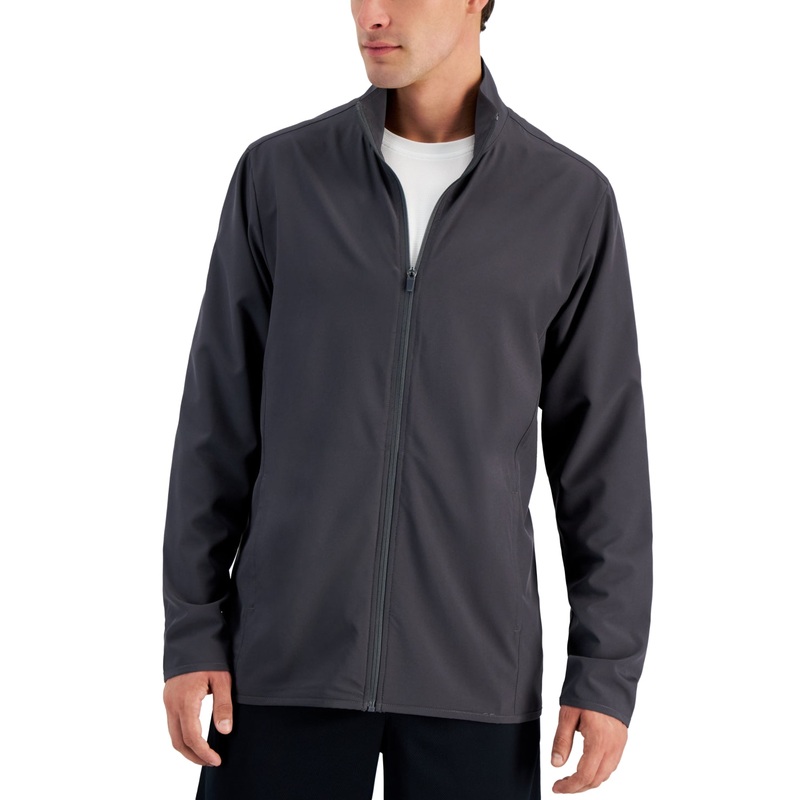 Id Ideology Men's Full zip Jacket Dark Gray Small