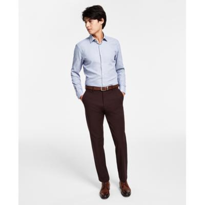 Lauren Ralph Lauren Men's Classic fit Dress Pants  Blackberry Wine Red 38 X 30