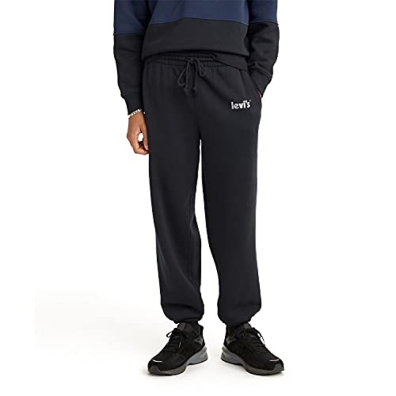 Levi's Men's Graphic Relaxed Fit Denim Sweatpants Small Black