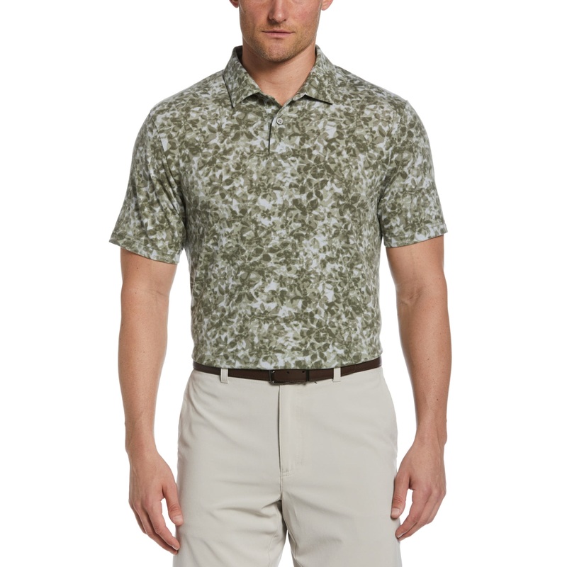 Pga Tour Mens Collared Polo Shirt Green XL