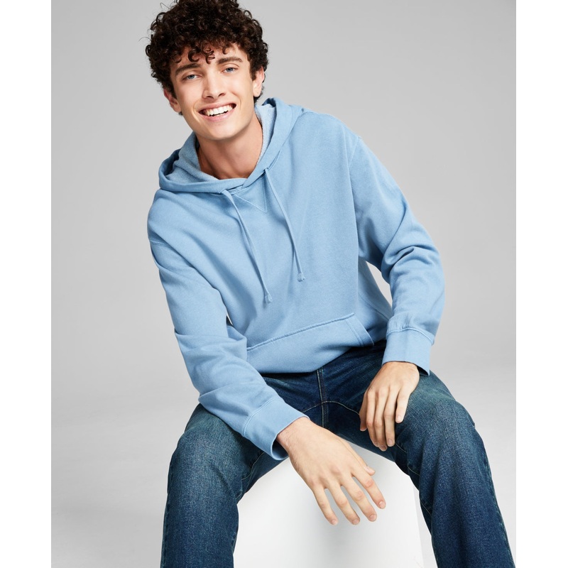 And Now This Mens Fleece Hoodie Light blue Xxl