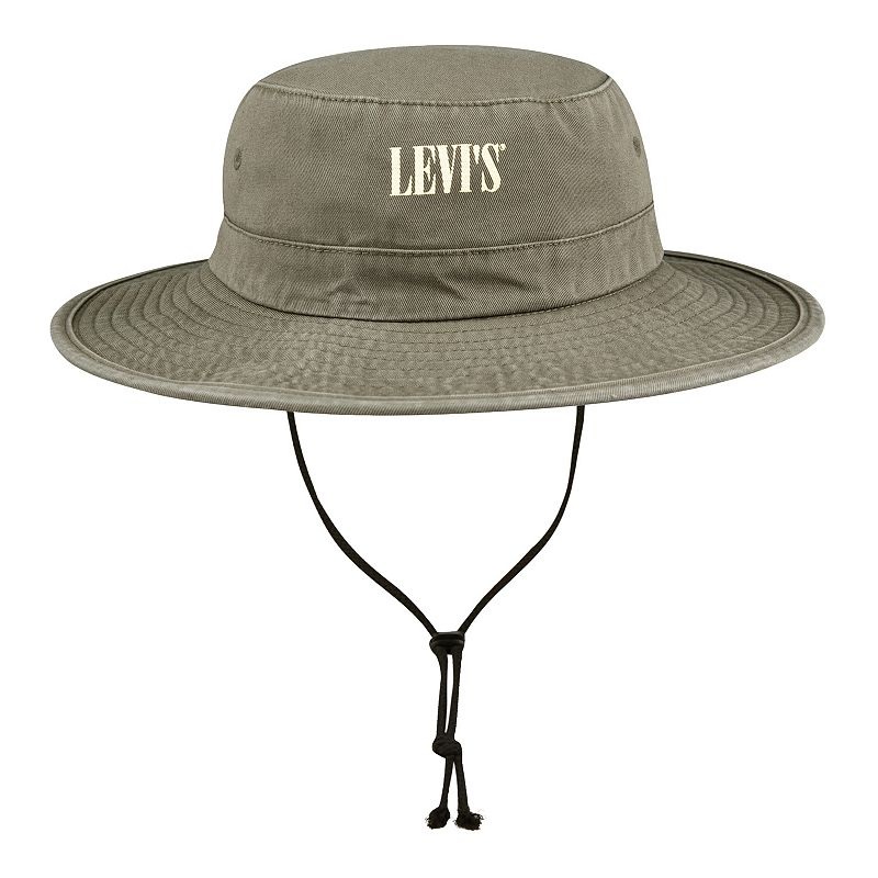 Levi's Men's Washed Sun Protection Boonie Hat Olive Green  Small / Medium
