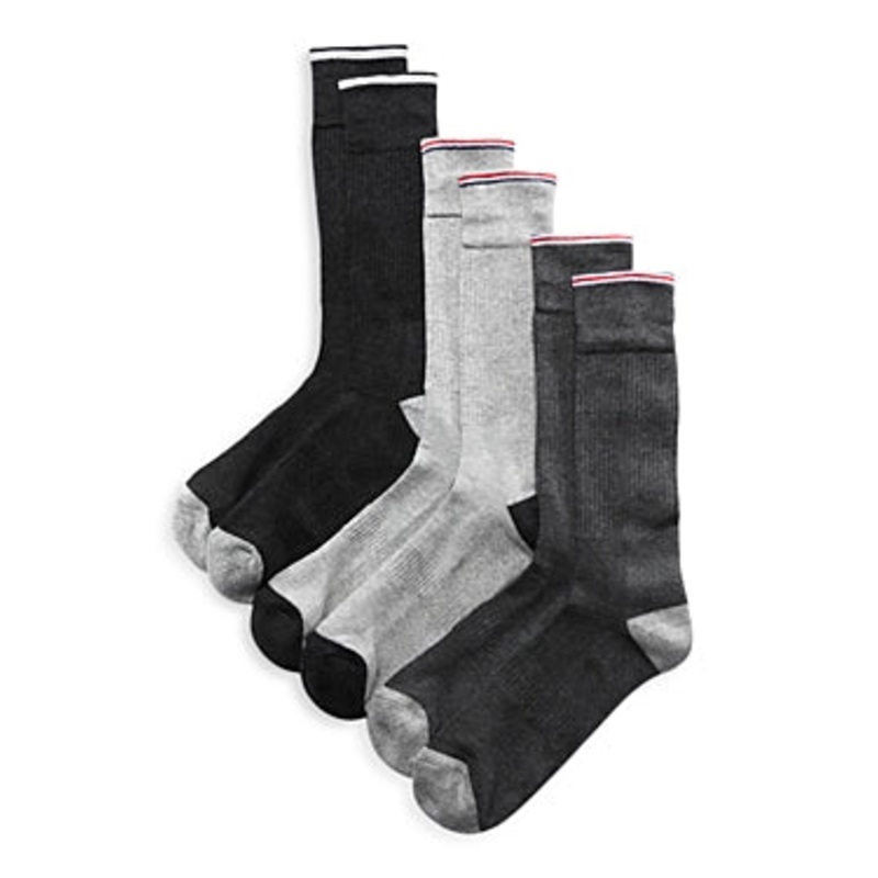 Men's Store At Bloomingdale's Crew Socks 3 Pack Gray 10 - 13