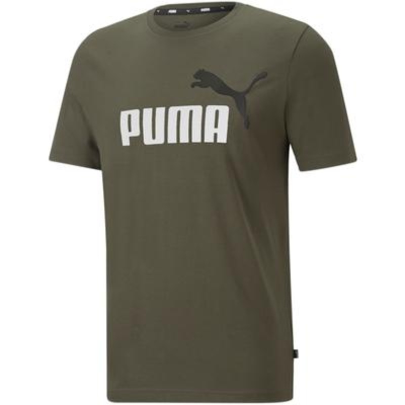 Puma Mens Graphic Crewneck T shirt Green Large