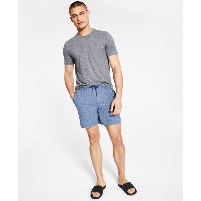 Alfani Men's Drawstring Performance Shorts  Lake Heather Dark Blue Xxl
