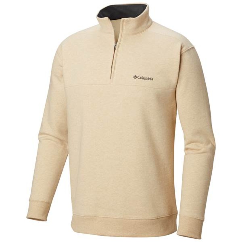 Columbia Men's Hart Mountain Quarterzip Fleece  Brown  Small