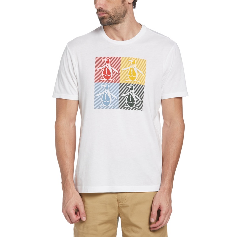 Original Penguin Men's Slim fit Logo Tshirt Xl White
