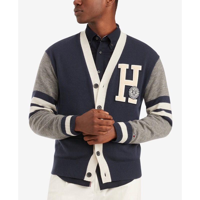 Tommy Hilfiger Men's Mike Cardigan Blue 3XL