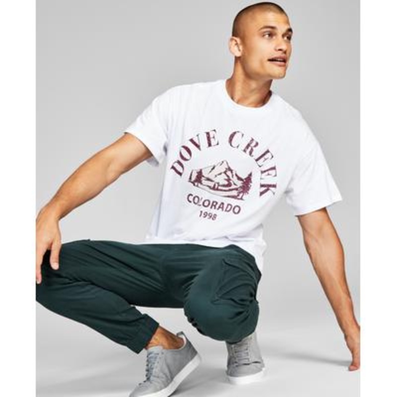 And Now This Men's Dove Creek Graphic T shirt  White  Size Large
