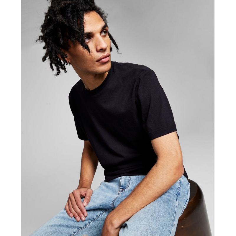 And Now This Mens Basic T shirt Black Medium