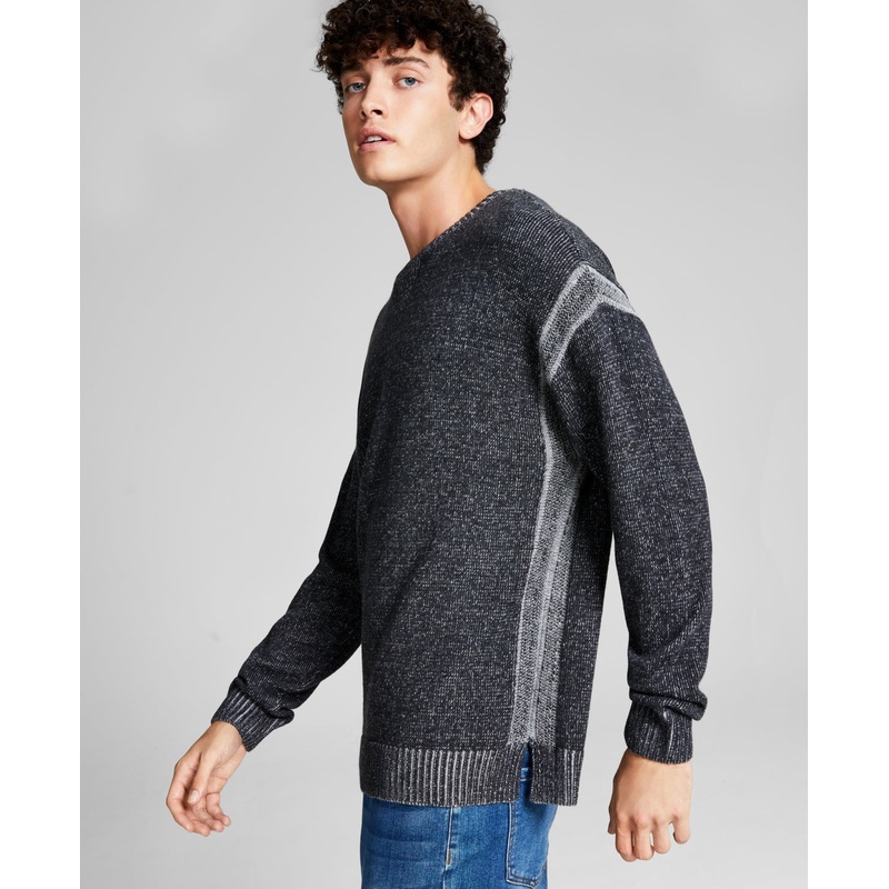 And Now This Mens Oversized Crewneck Sweater CHARCOAL XL