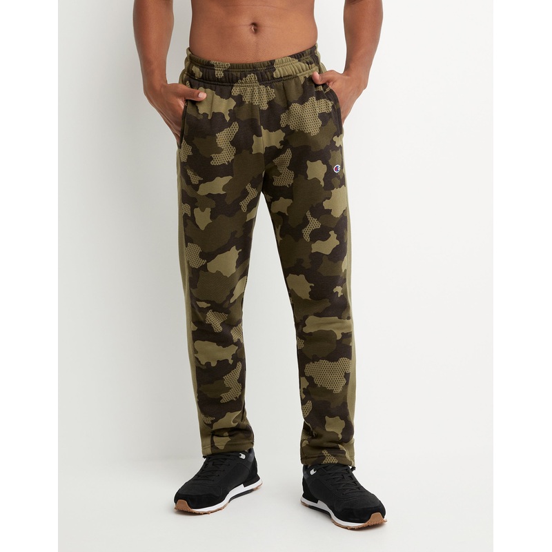 Champion Men's Green Camo Fleece Jogger Small