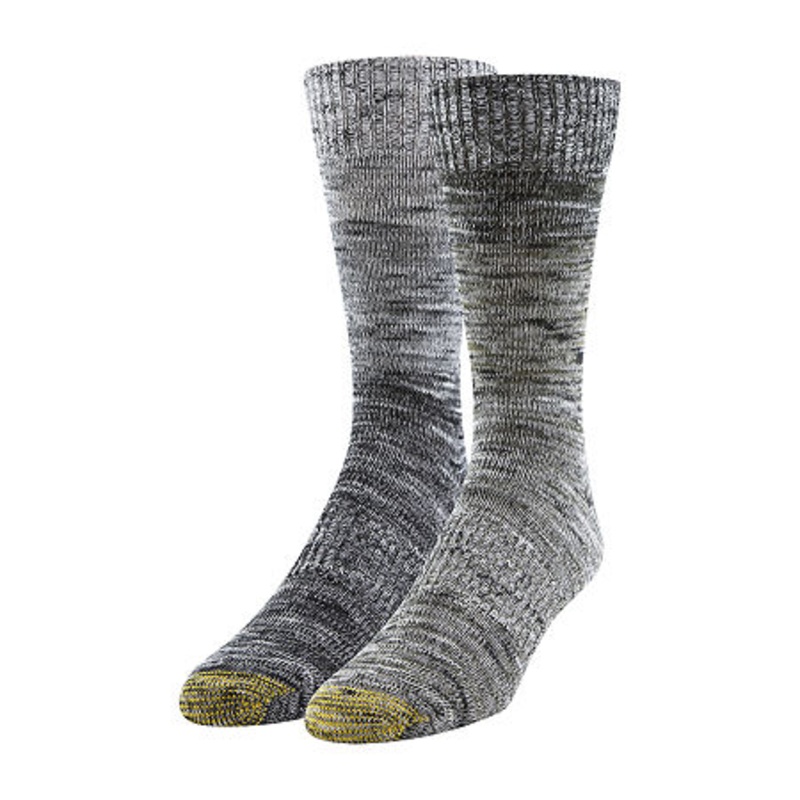 Gold Toe 2 Pair Crew Socks Mens 10 - 13 Green