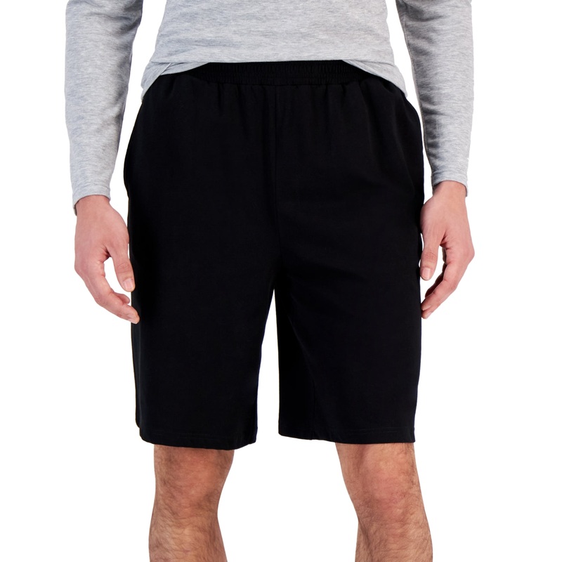 Id Ideology Men's Regular fit Jersey knit Shorts Deep Black Xxl