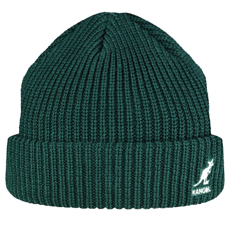 Kangol Men's Cardinal 2 Way Beanie Hat Pine Green Osfa Reg