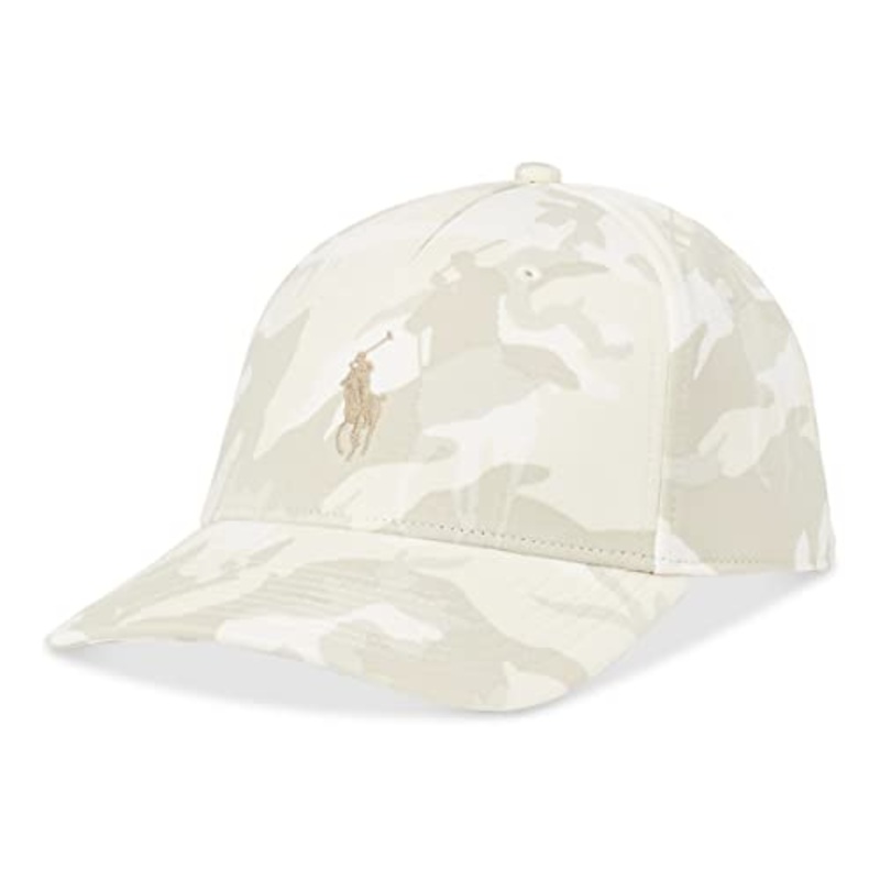 Polo Ralph Lauren Men's Camo Ponte Ball Cap One Size Beige