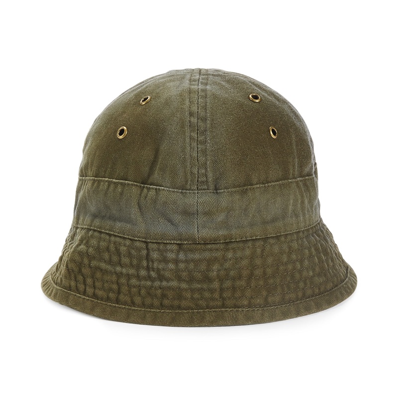 Sun + Stone Men's Bucket Hat  New Olive Dark Green Osfa
