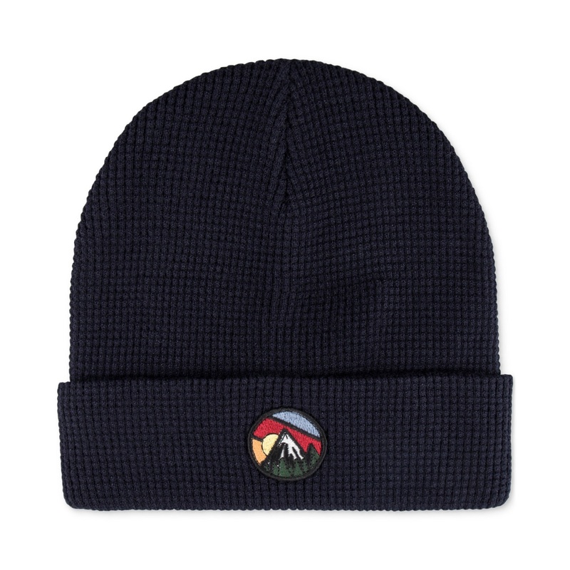 Sun + Stone Men's Hat Waffle Knit Beanie Navy OS