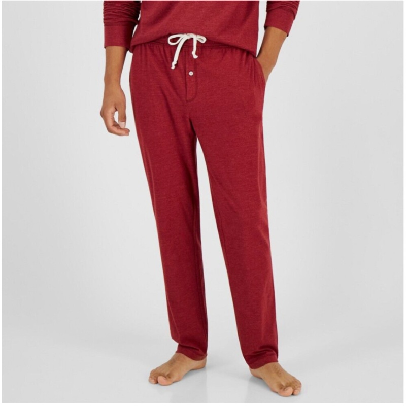 SUN+STONE Sunwashed Ruby Knight Knit Cotton Lounge Men's Pajama Pants Small