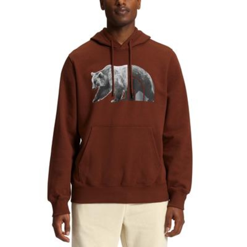 The North Face Men's Bear Pullover Hoodie Small Brown Sweatshirt