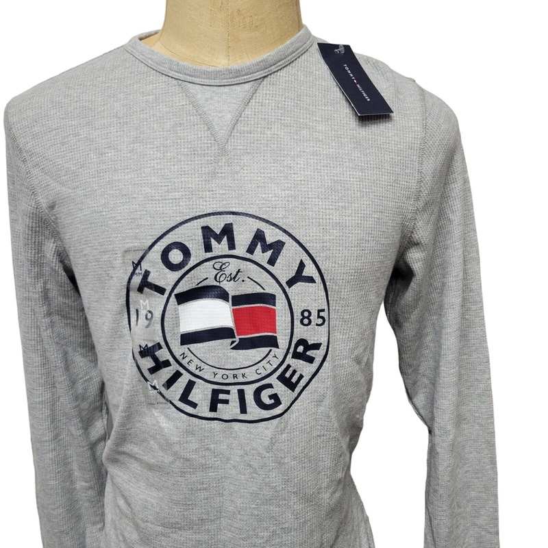 Tommy Hilfiger Men's Thermal Shirt Size Medium Black