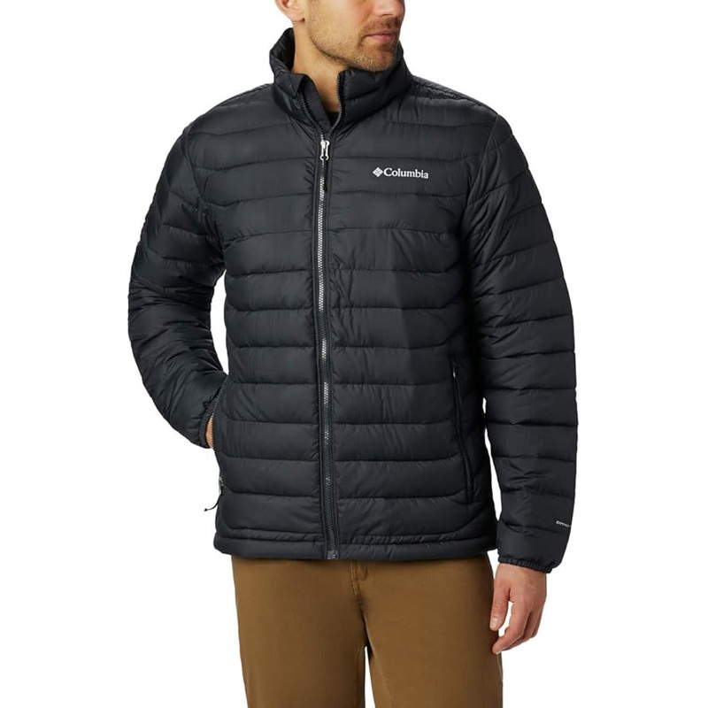 Columbia Men Regular fit Puffer Jacket Coat Medium Black Solid